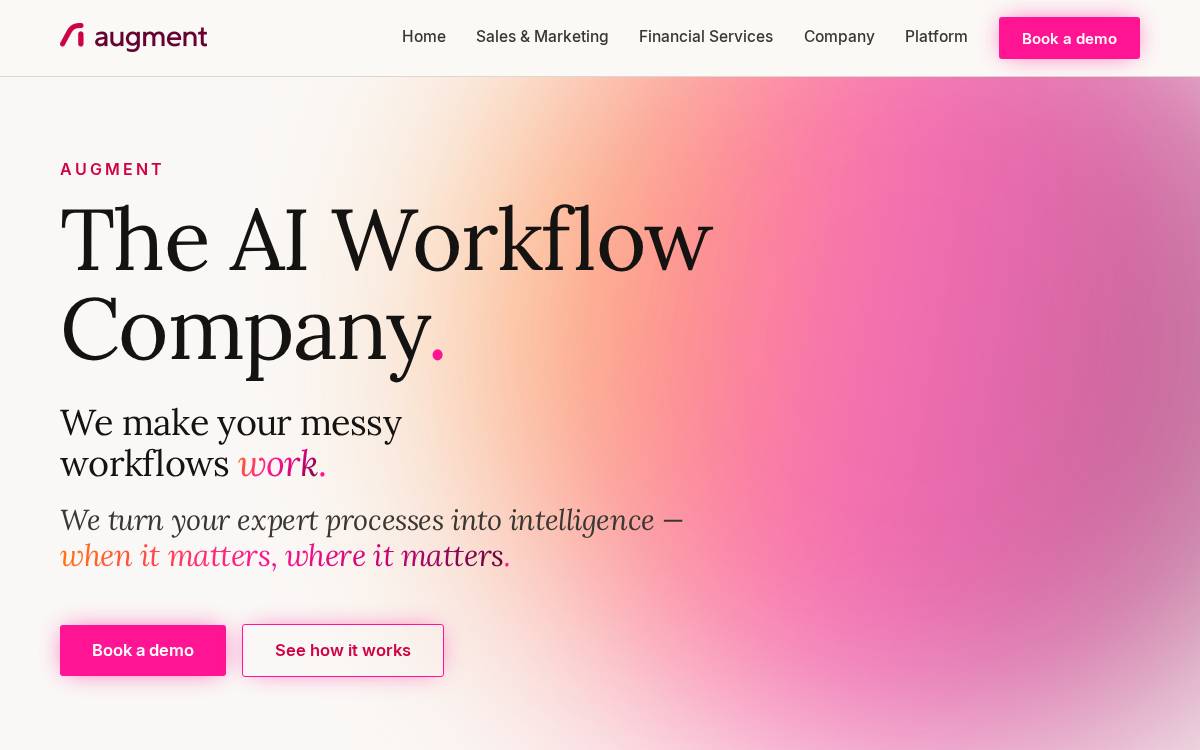 Augment website preview