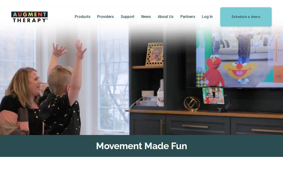 Augment Therapy® website preview