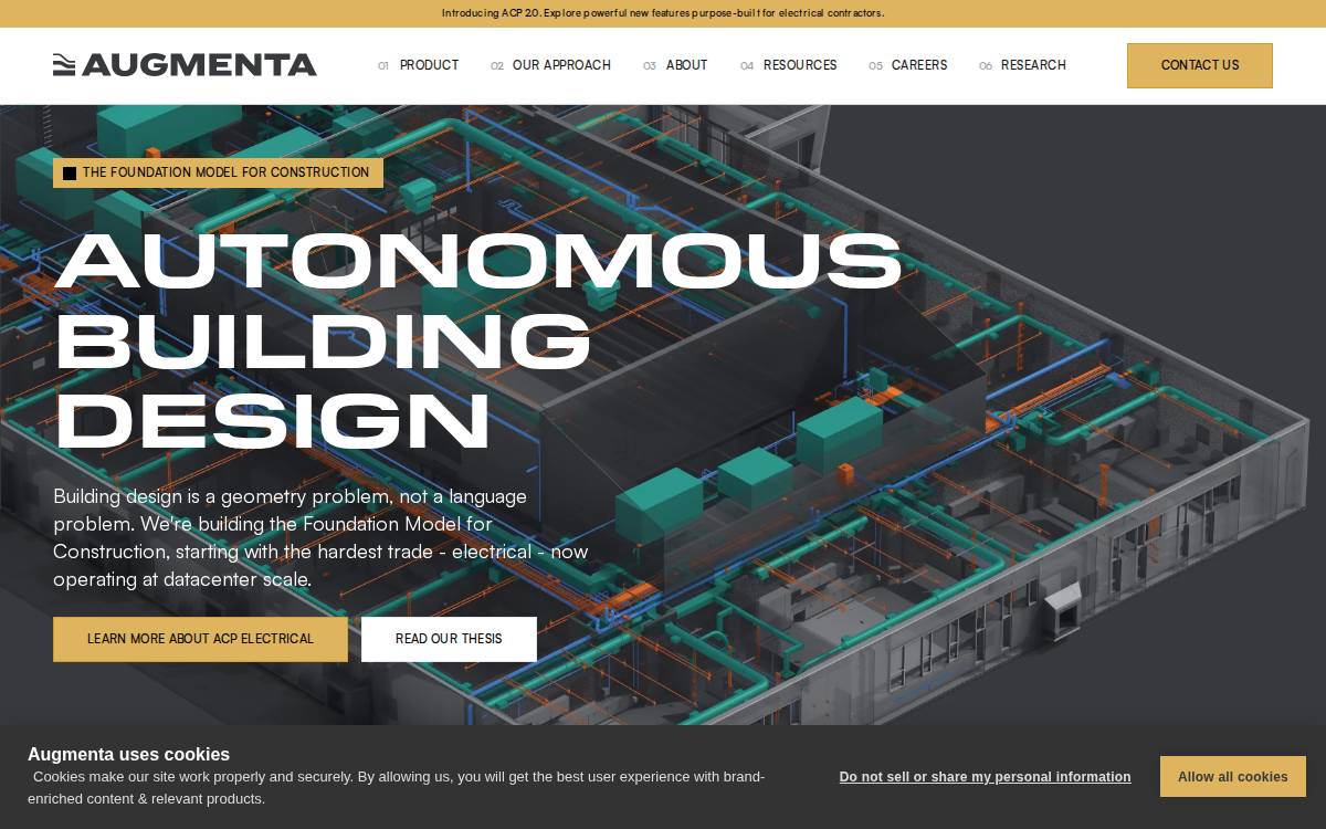 Augmenta website preview