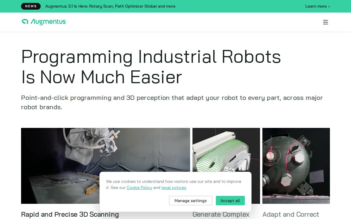 Augmentus website preview
