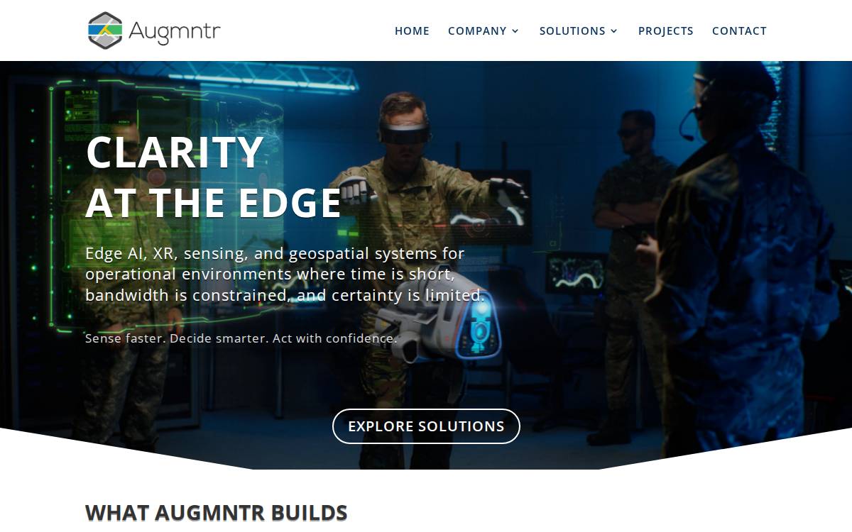 Augmntr website preview