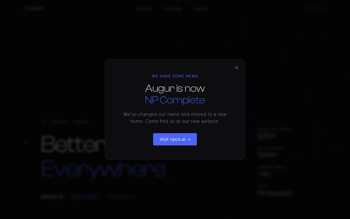 Augur website preview