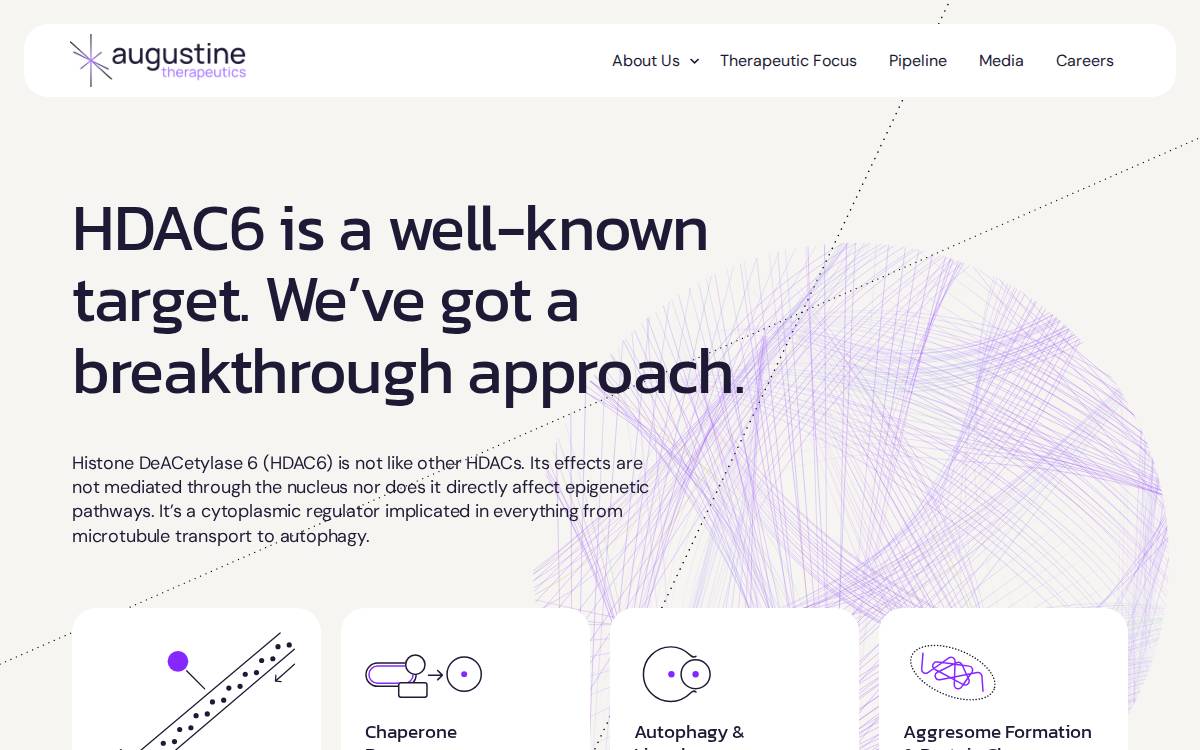 Augustine Therapeutics website preview