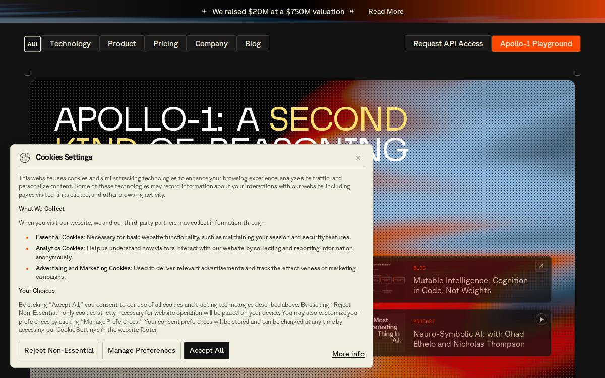 AUI website preview