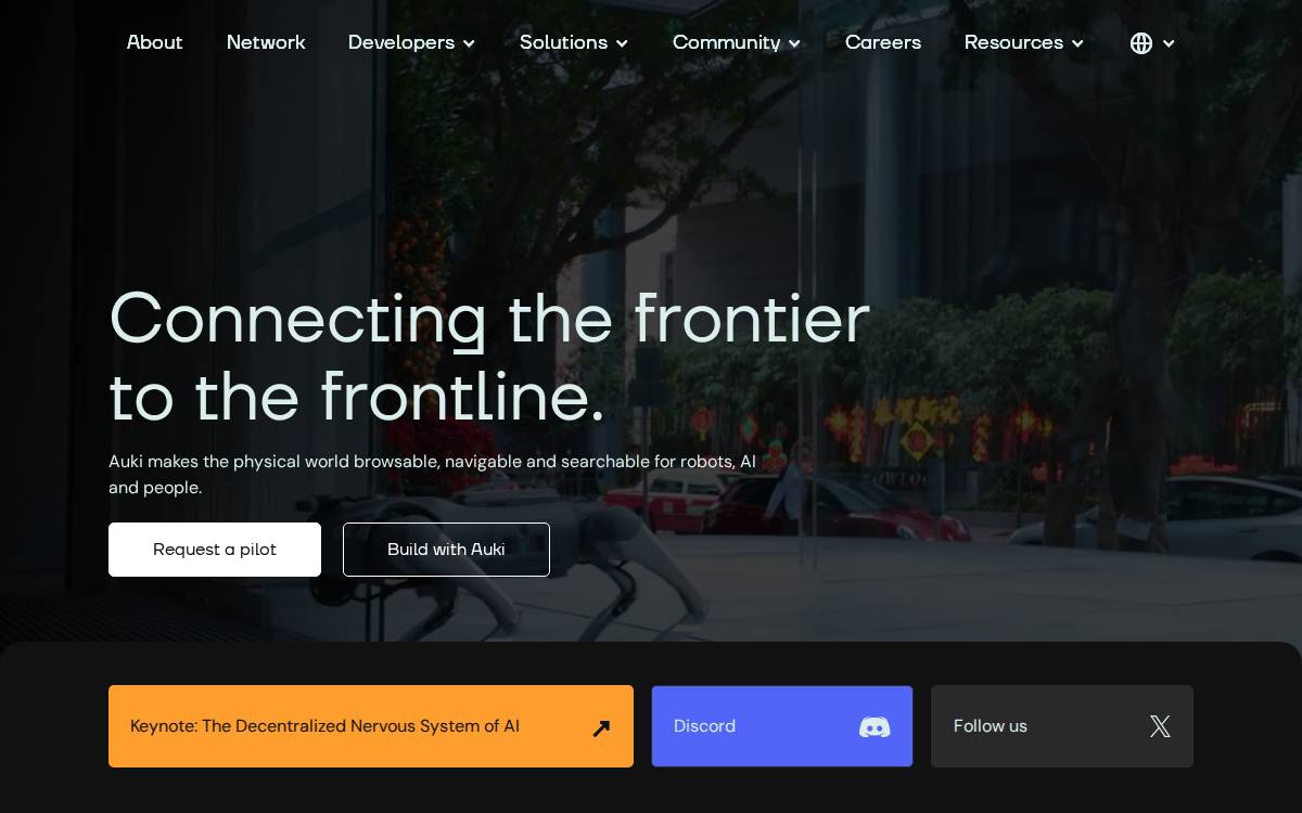 Auki website preview