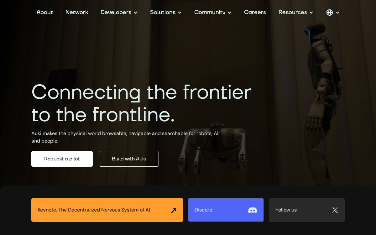 Auki website preview