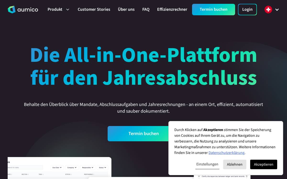 Aumico website preview