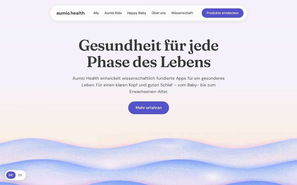 Aumio website preview