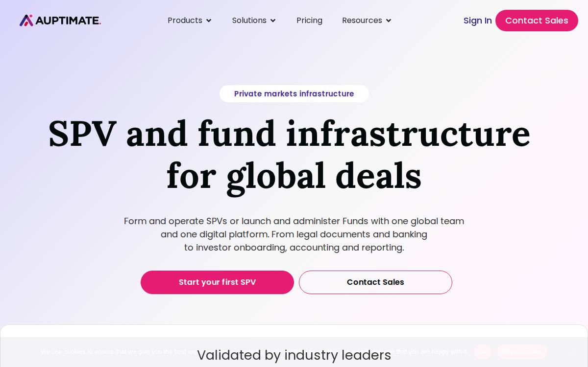 Auptimate website preview