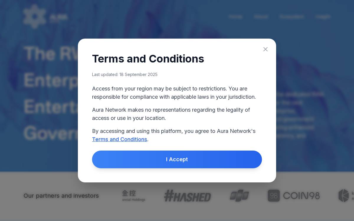 Aura website preview