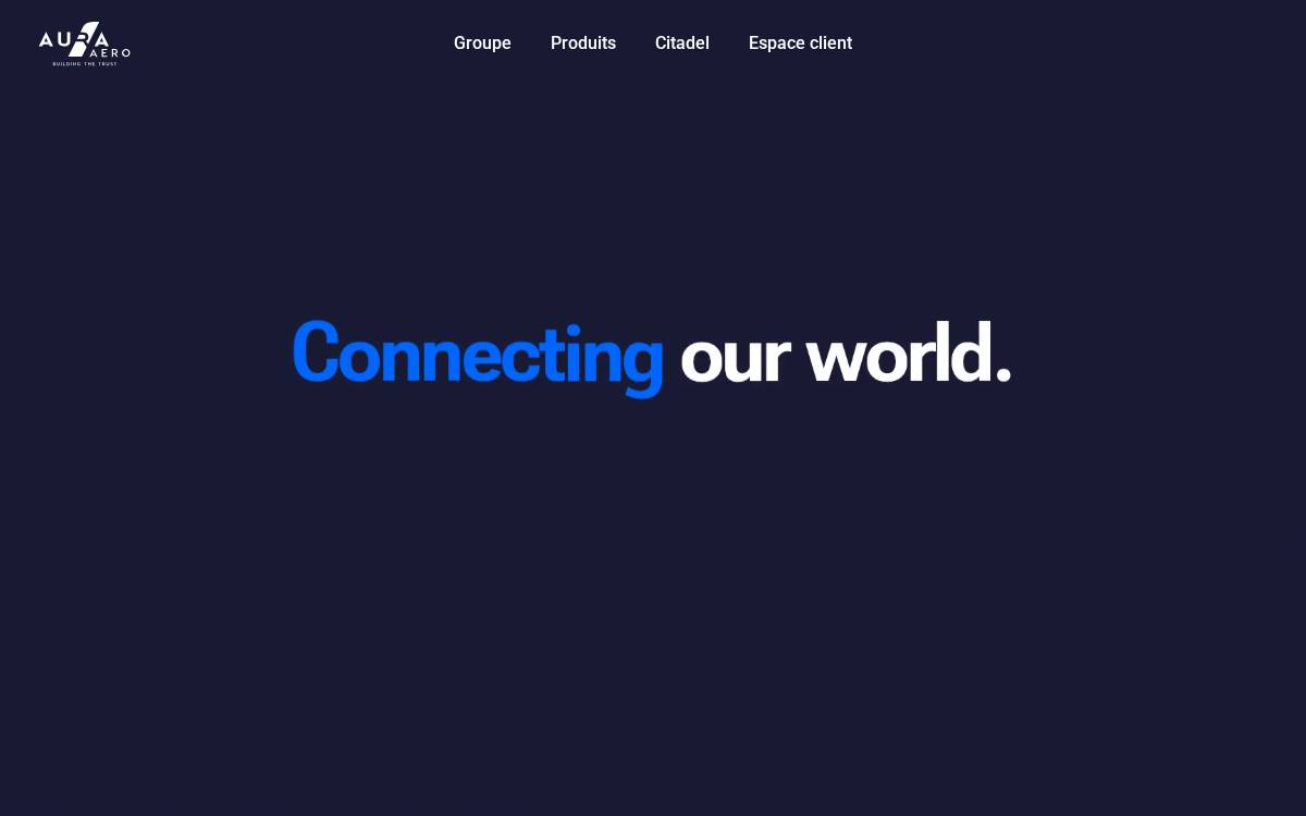 Aura Aéro website preview