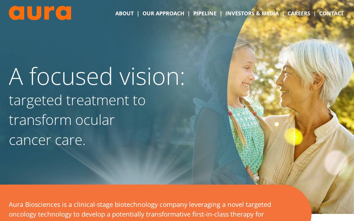 Aura Biosciences website preview