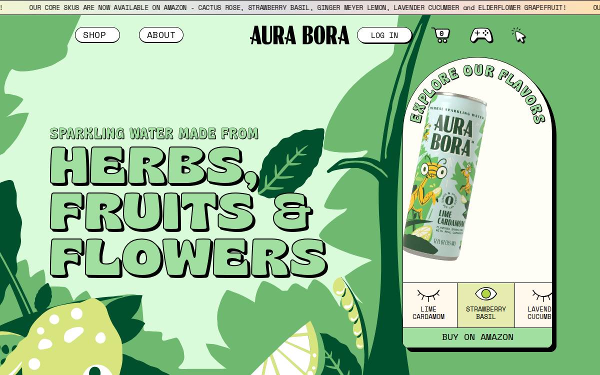 Aura Bora website preview