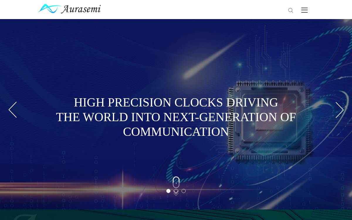 Aura Semiconductor website preview
