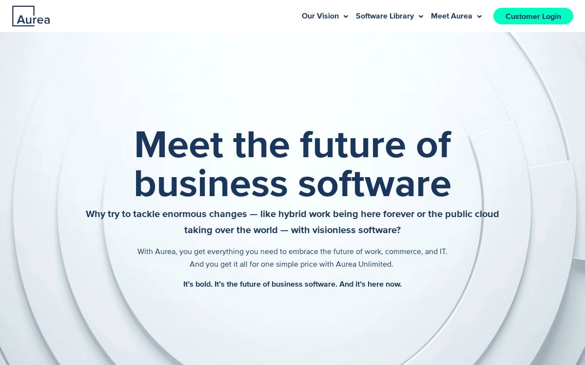 Aurea website preview