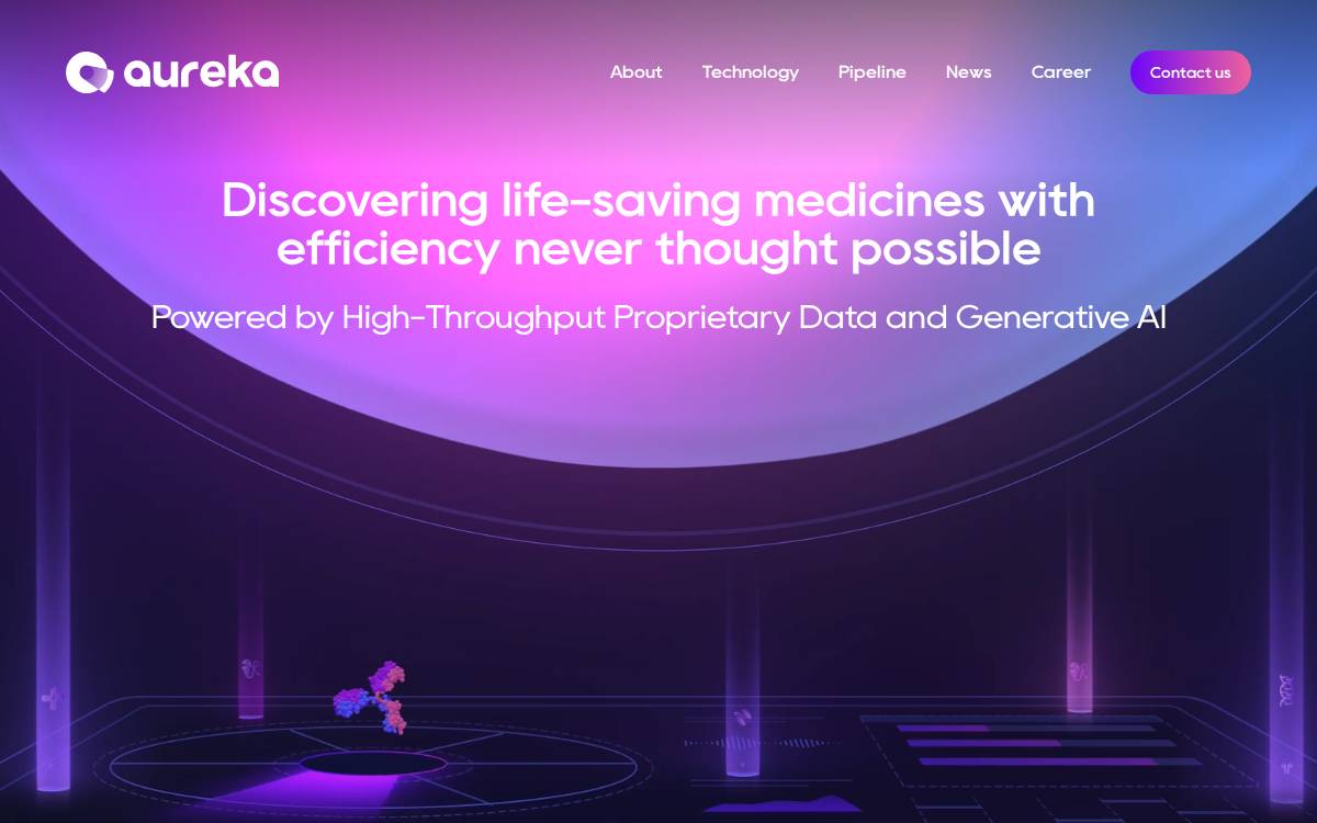 Aurekabio website preview