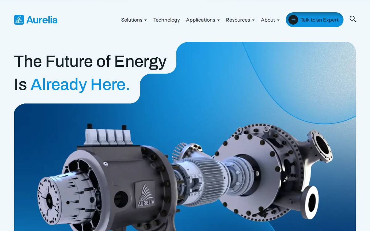 Aureliatechnology website preview