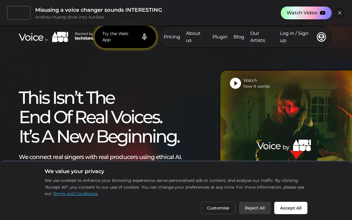 Auribus Music website preview