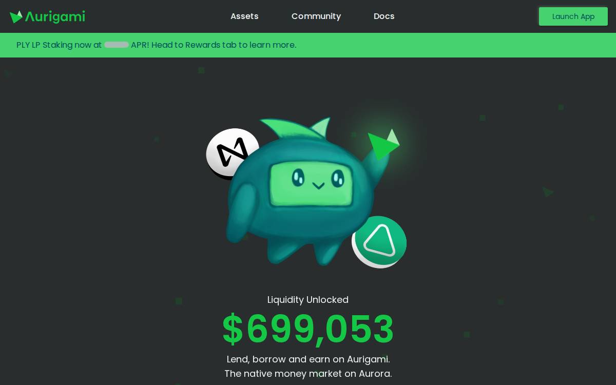 Aurigami website preview