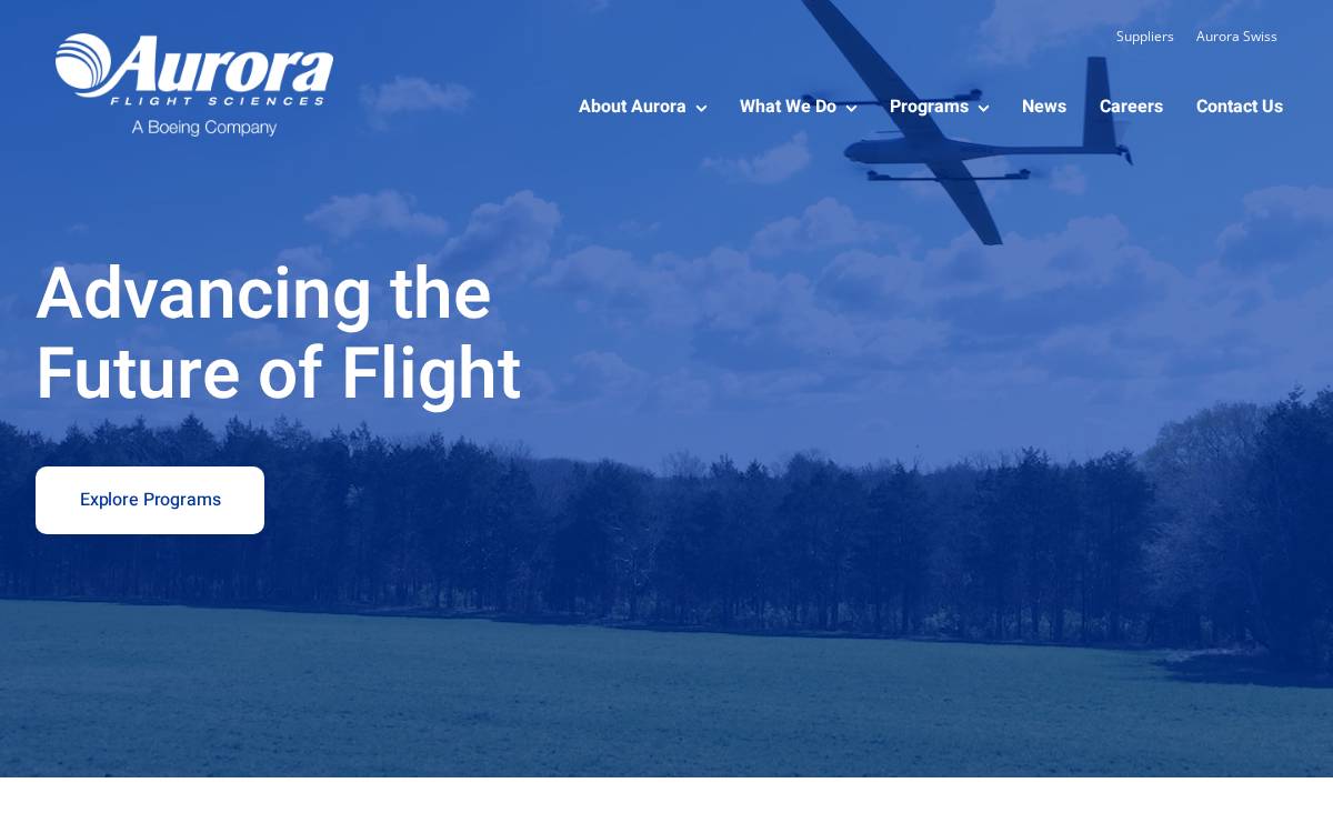 Aurora website preview