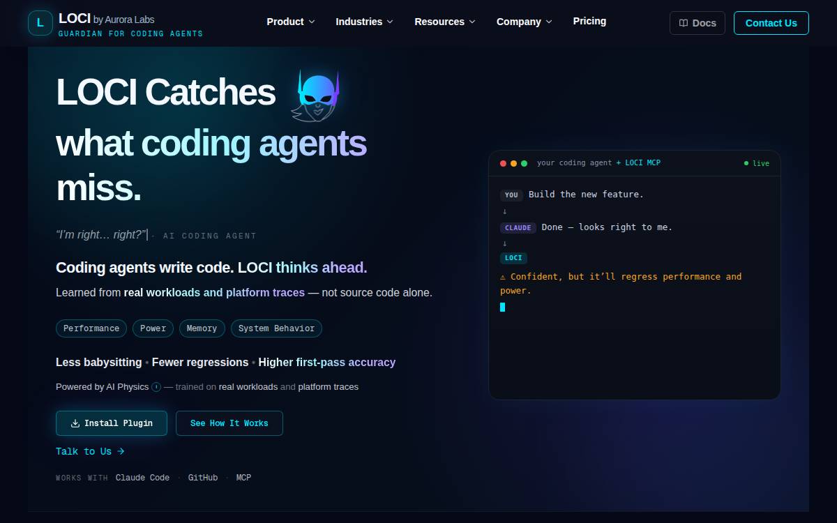 Aurora Labs website preview