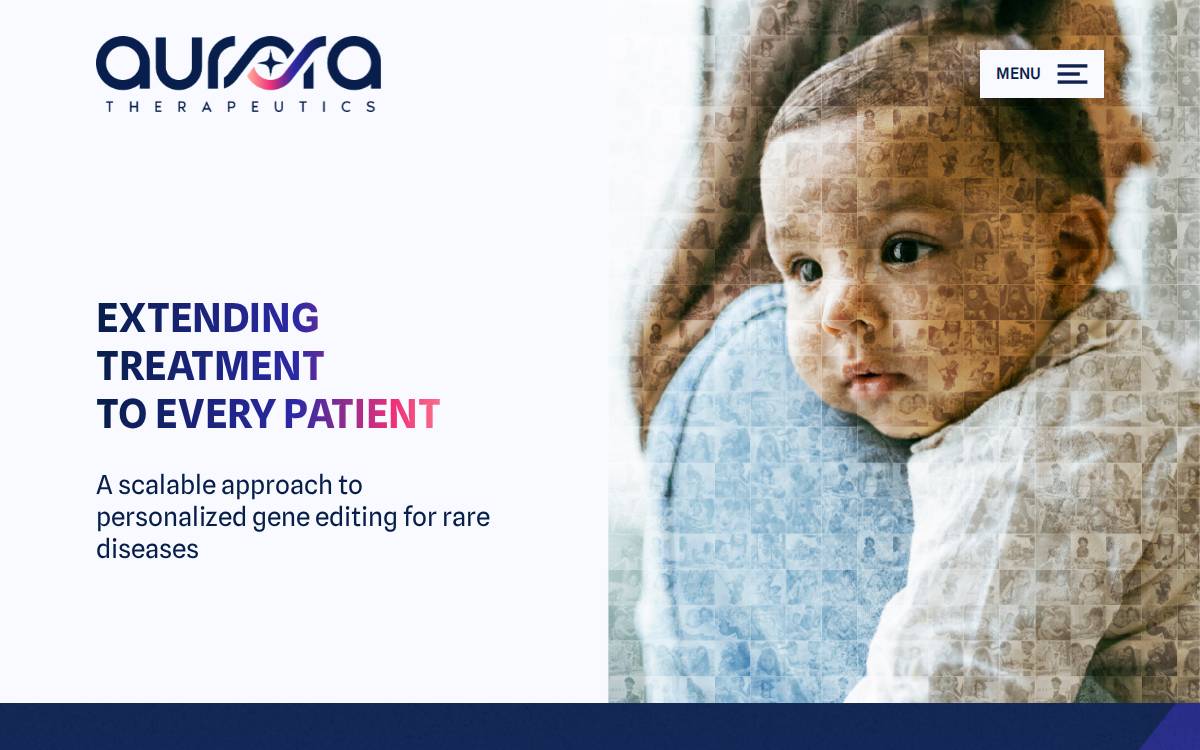 Aurora Therapeutics website preview