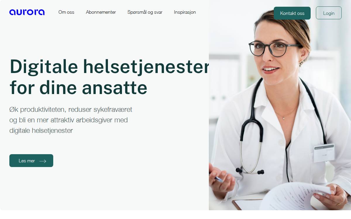 Aurorahelse website preview