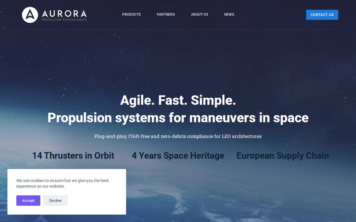 Aurorapt website preview