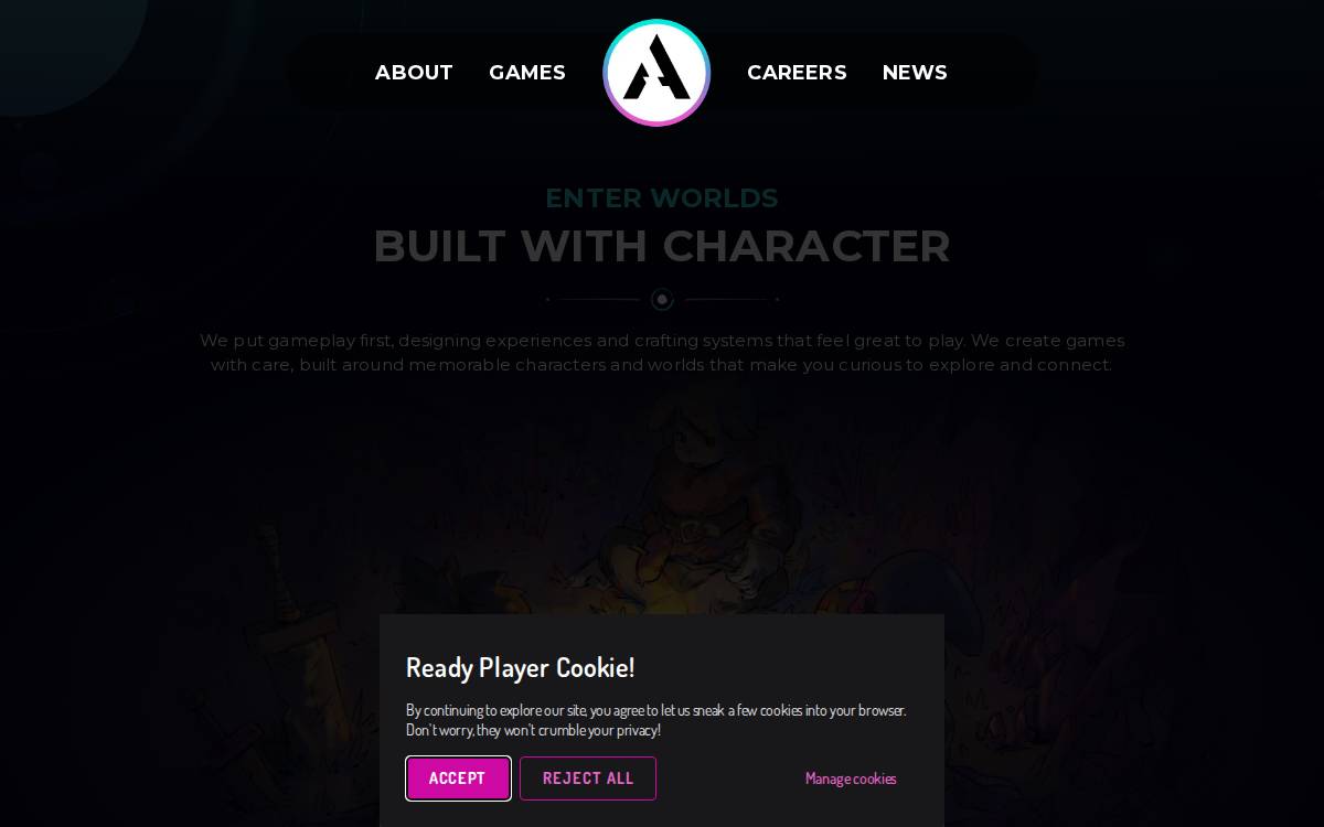 Aurory website preview