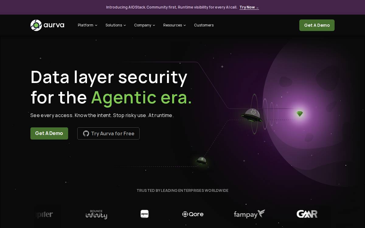 Aurva website preview
