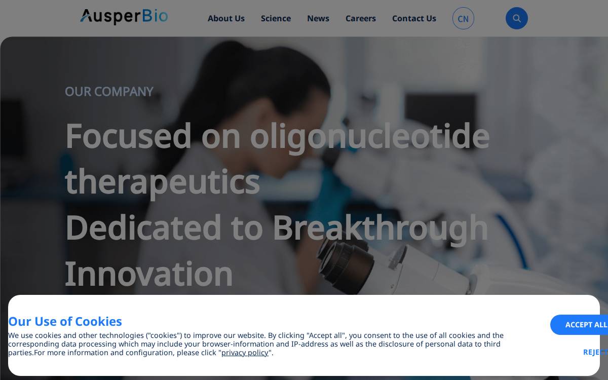 Ausperbio website preview