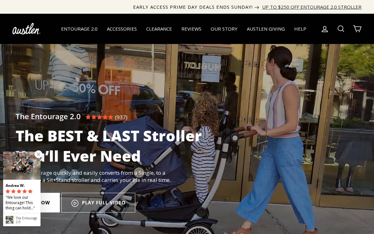 Austlen Baby Co. website preview
