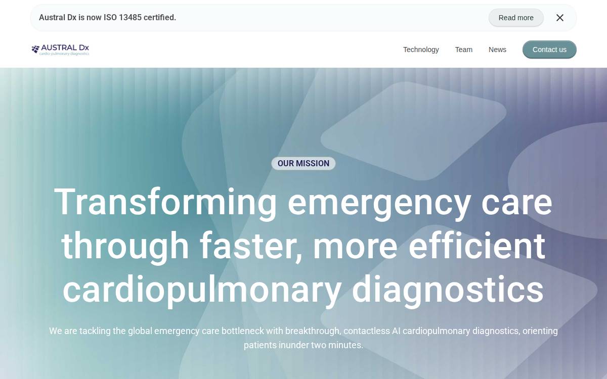 Austral Dx website preview