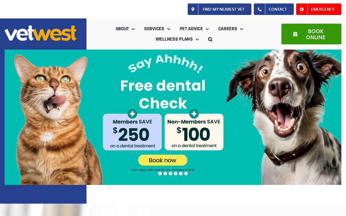 Australian Animal Hospitals website preview