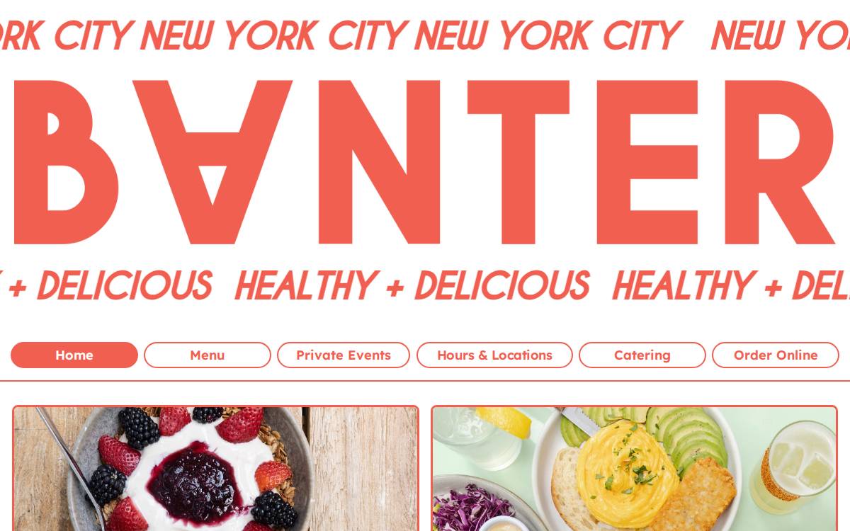 Australian-style cafes located in New York City website preview