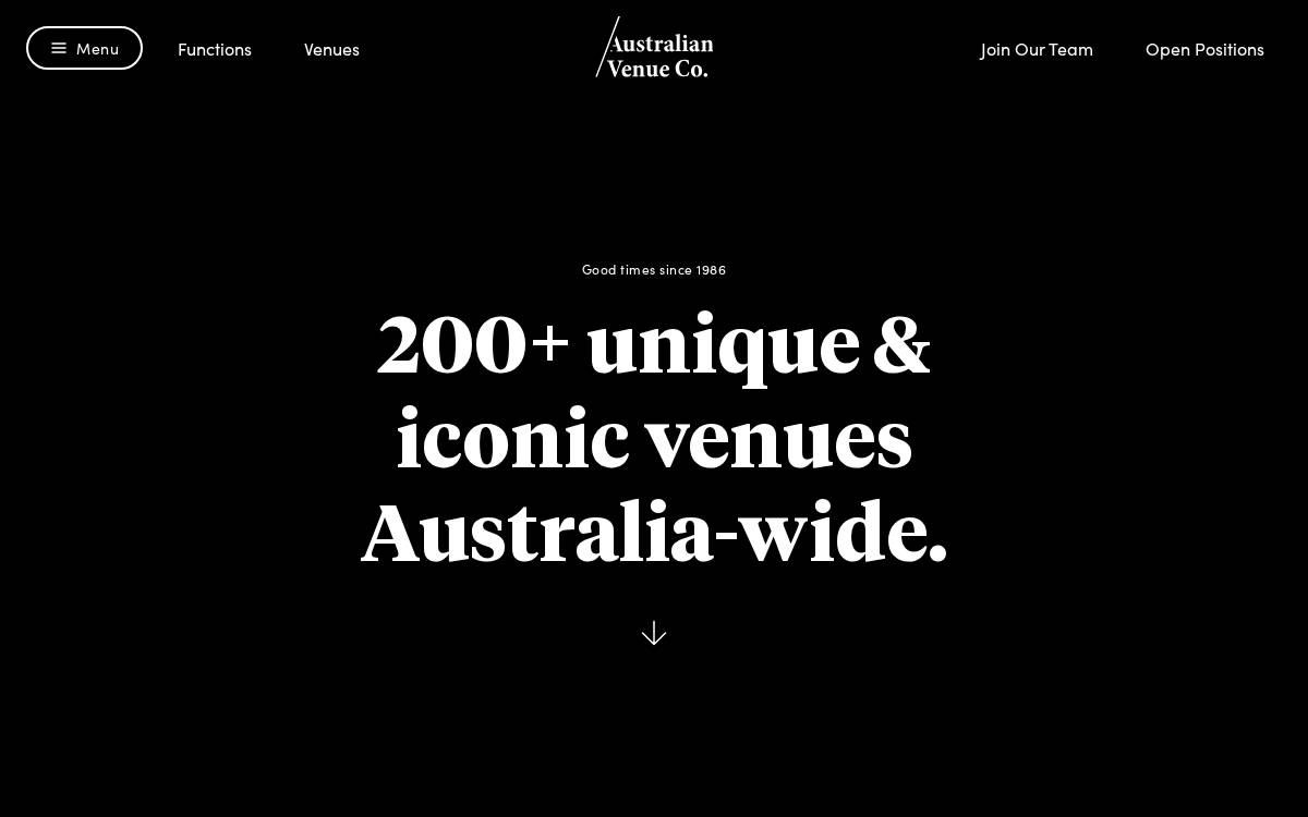 Australian Venue Co website preview