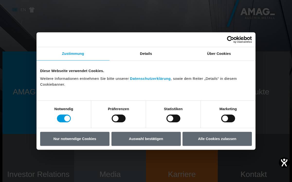 Austria Metall Ag website preview