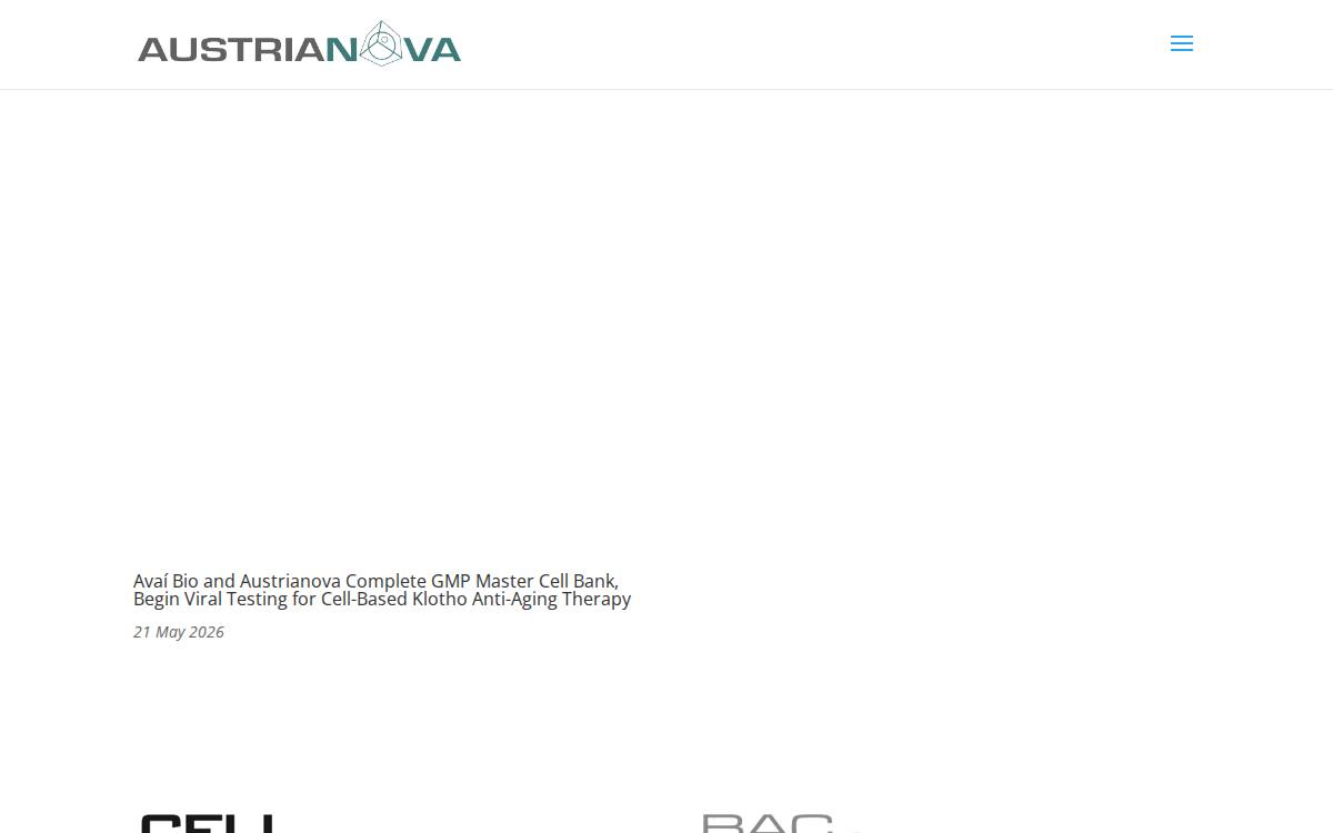 Austrianova website preview