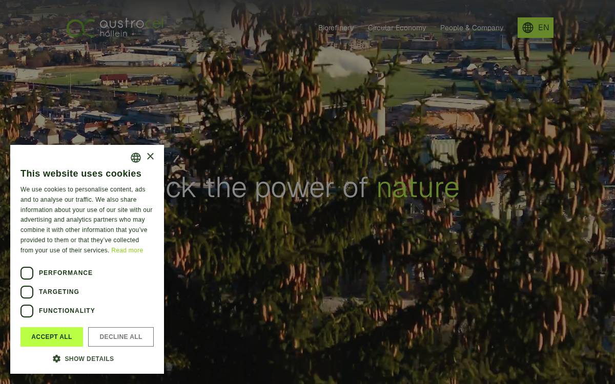 Austrocel website preview