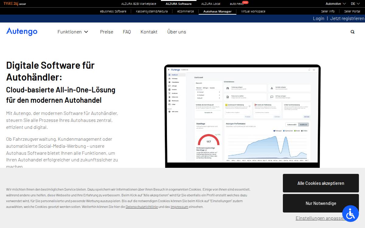 autengo website preview