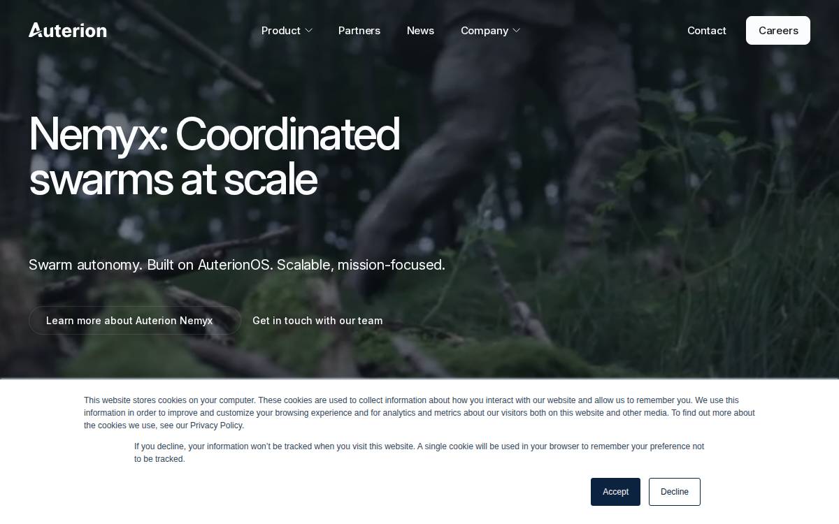 Auterion website preview