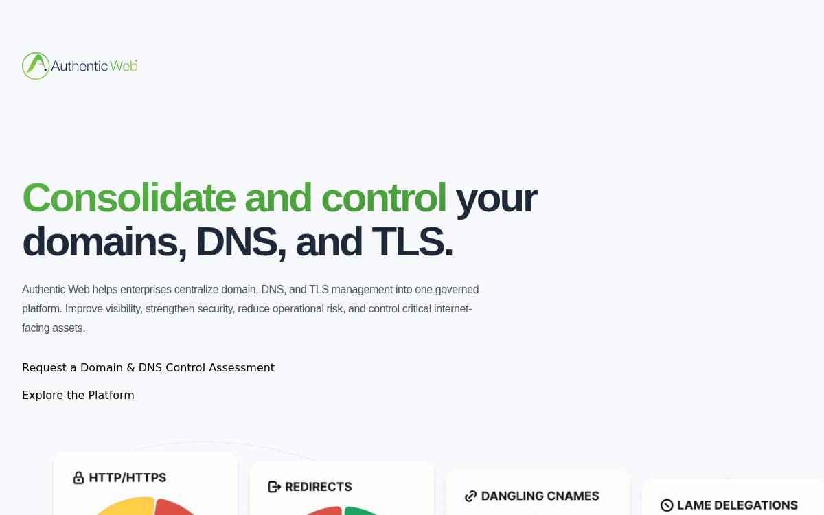 Authentic Web website preview
