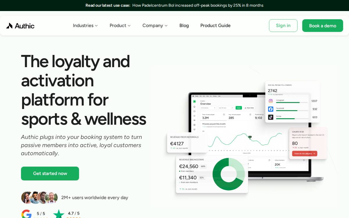 Authic website preview