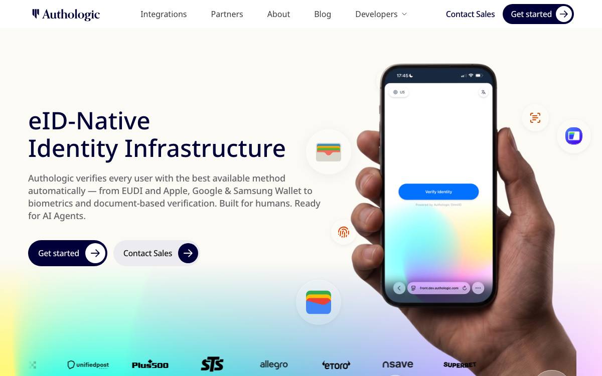 Authologic website preview