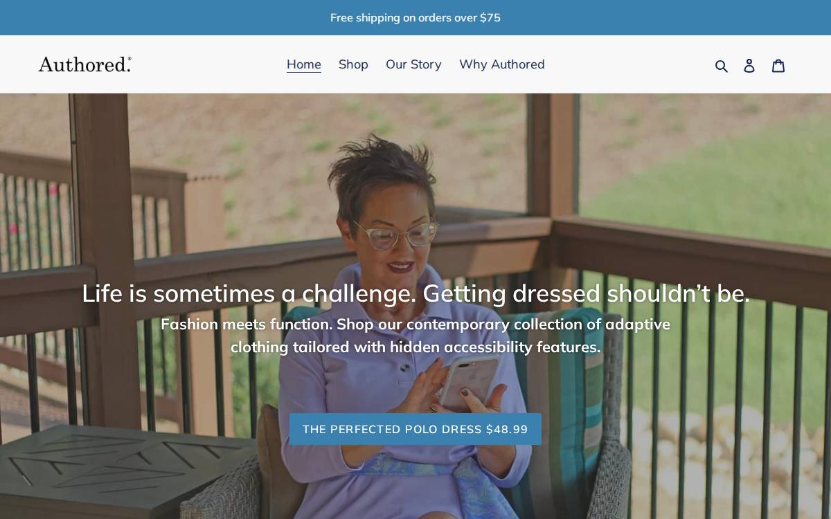 Authored.® website preview