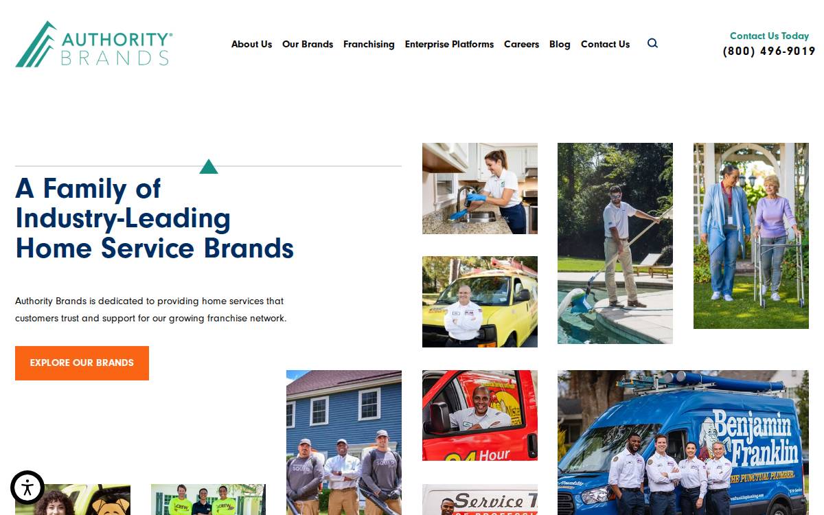 Authoritybrands website preview