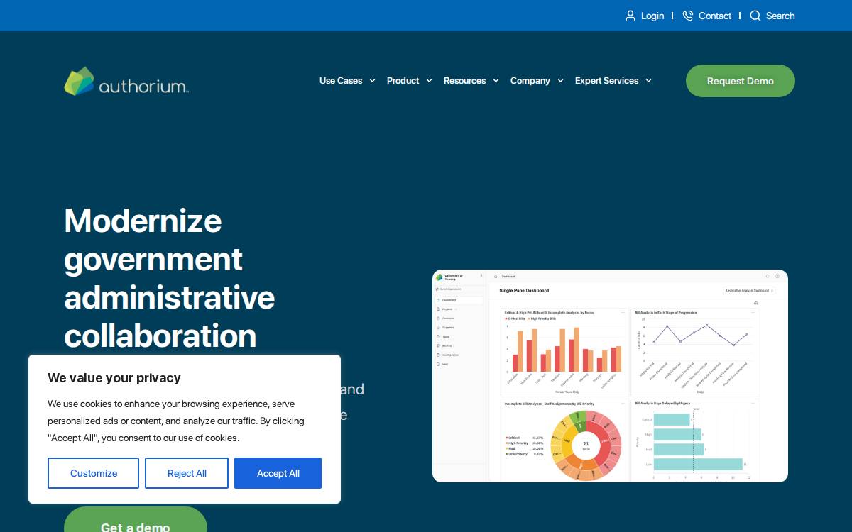 Authorium website preview