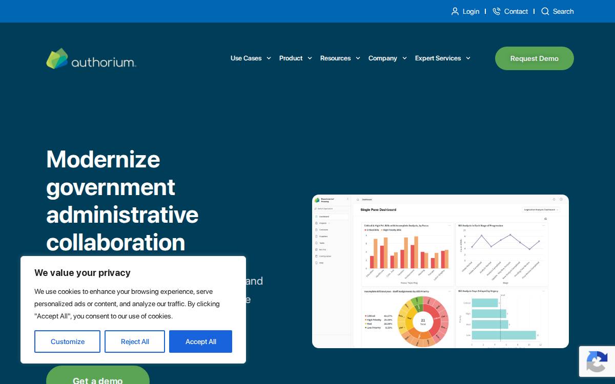 Authorium website preview