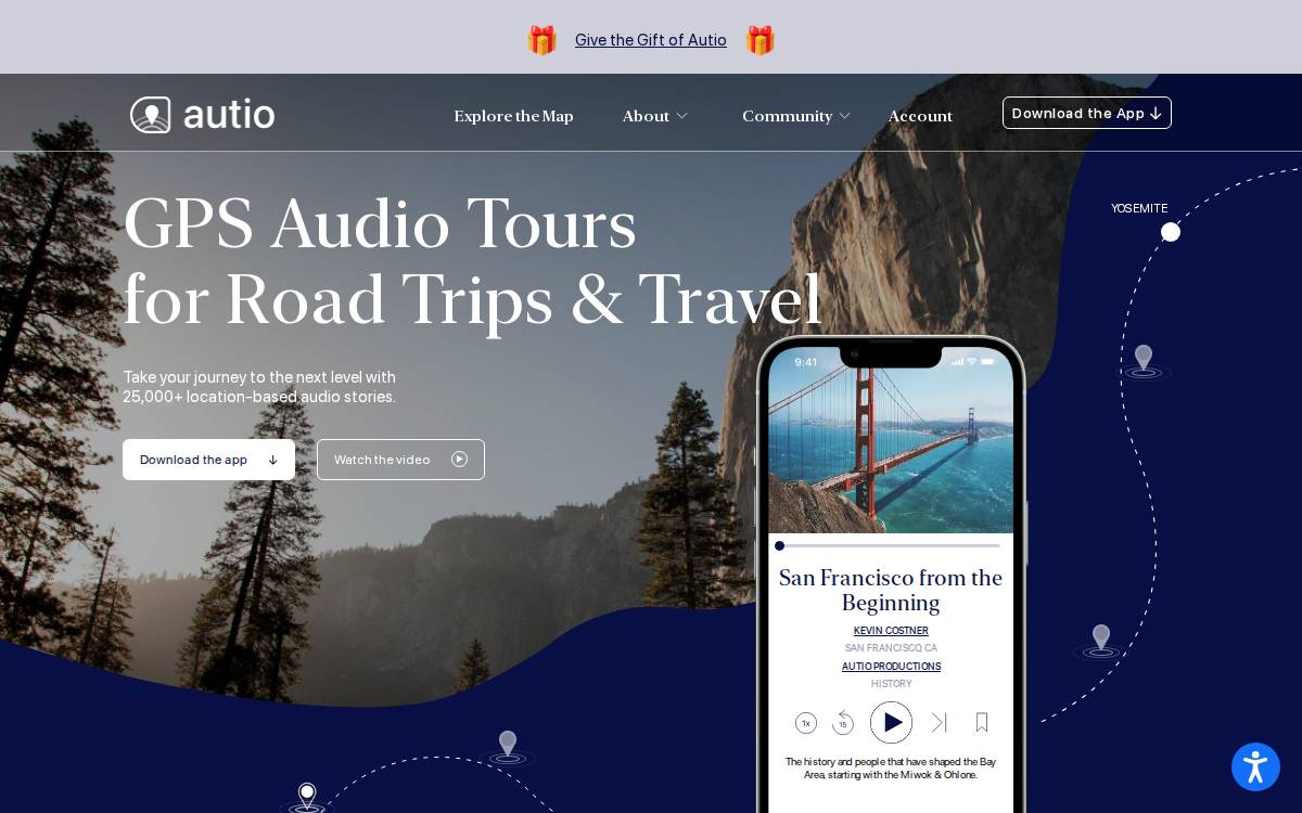 Autio website preview