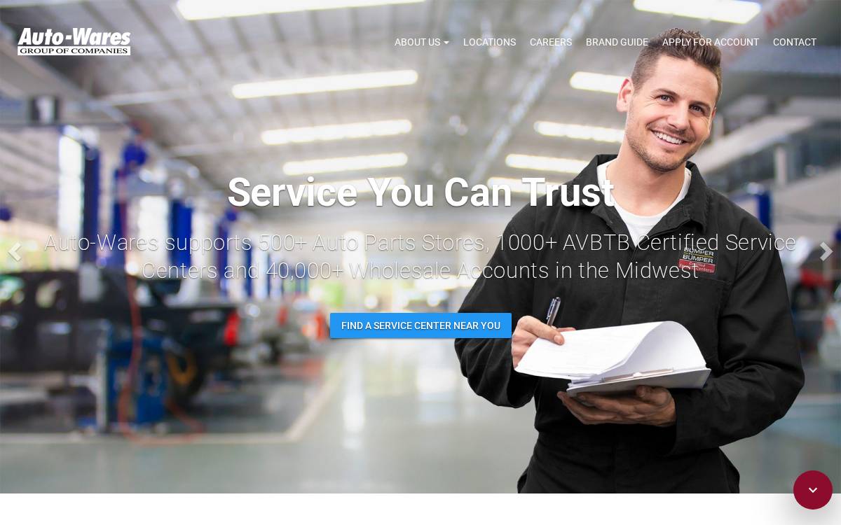 Auto-Wares website preview